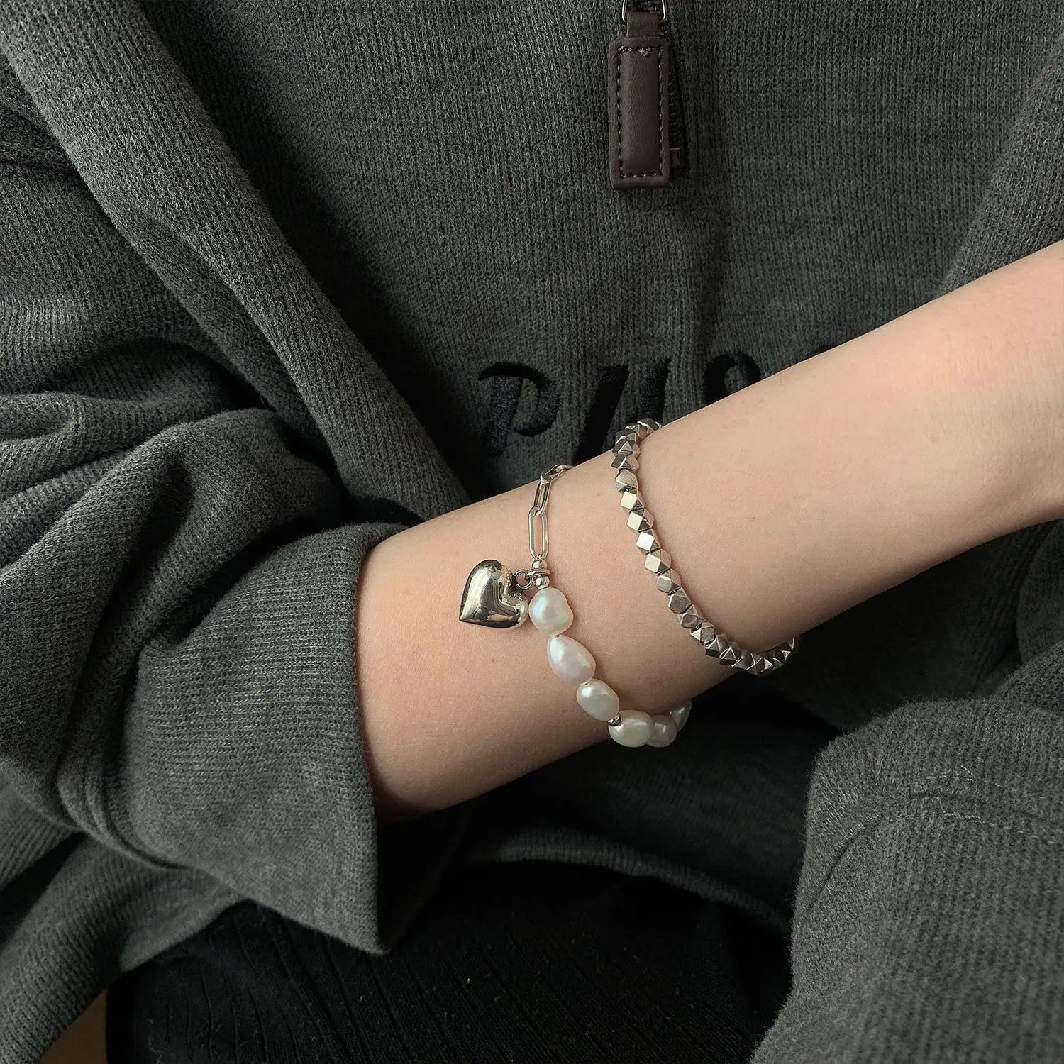 925 Sterling Silver Ladies Hearts Bracelets - Vogue J'adore