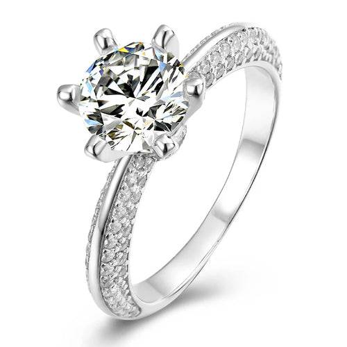 Princess Margaret - Choose 1 to 3 Carats, D Color, Moissanite Engagement Ring - Vogue J'adore