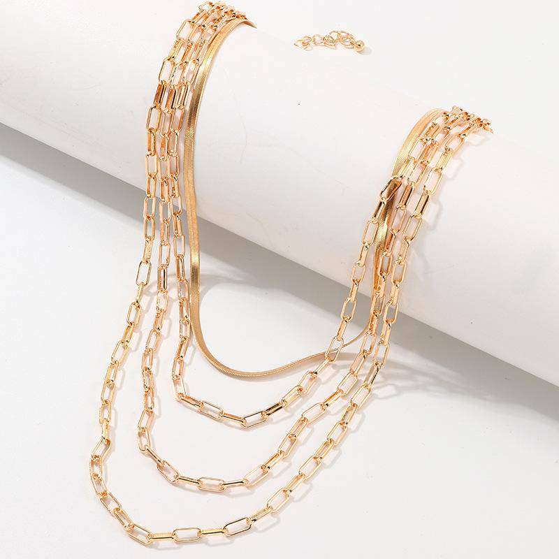 18K Gold Plated 4 Piece Chains - Vogue J'adore