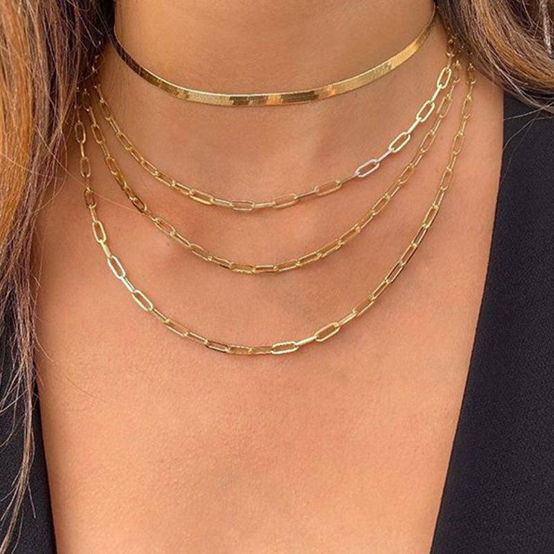 18K Gold Plated 4 Piece Chains - Vogue J'adore