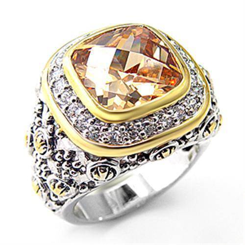 Reverse Two-Tone 925 Sterling Silver Ring - Kane - Vogue J'adore